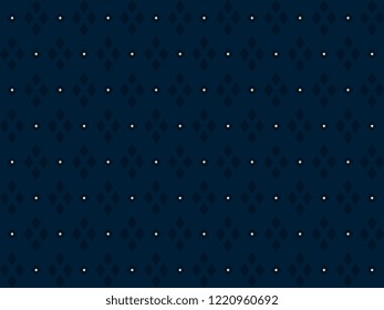 Leopard print stylized geometric design. Floral diamonds on a indigo. Decorative all over simple motif for fabric cloth, textile, phone case, interior wallpaper. Monochrome vector seamless pattern.