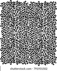 Leopard print vector background