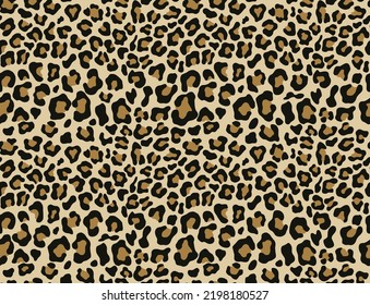 
diseño vectorial de impresión leopardo patrón ininterrumpido