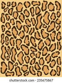 Leopard print, vector illustration