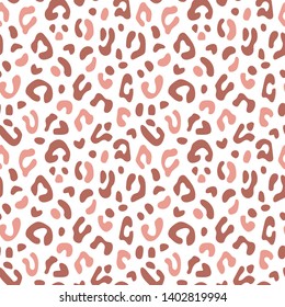 Leopard print. Vector illustration of seamless pattern.