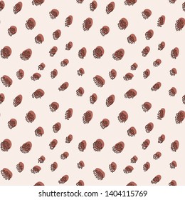 Leopard print. Vector illustration of seamless pattern.