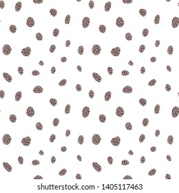 Leopard print. Vector illustration of seamless pattern.