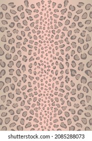 Leopard print vector seamless. Fashionable background for fabric, paper, clothes. Animal pattern. Jaguar skin.