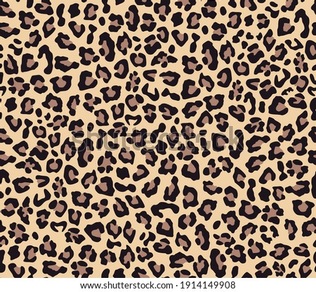
Leopard print vector seamless. Fashionable background for fabric, paper, clothes. Animal pattern. Сток-фото © 