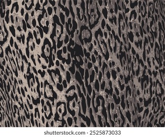 Leopard print. Vector seamless pattern. Animal skin background with black and brown spots on beige backdrop. Abstract exotic safari texture. Jaguar, leo, puma cheetah fur pattern. Repeat design