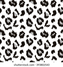 Leopard print vector seamless pattern texture