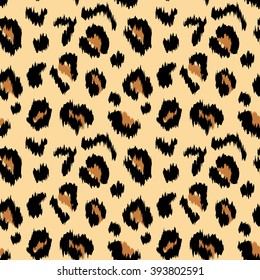 Leopard print vector seamless pattern texture