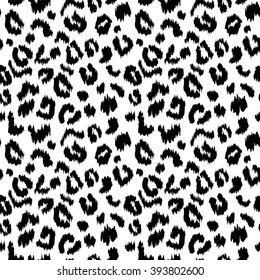 Leopard print vector seamless pattern texture