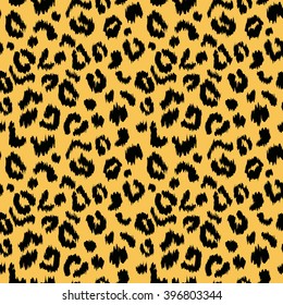 Leopard print vector seamless pattern texture