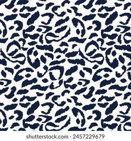 Leopard print vector seamless. Stylish background for fabric, paper, clothes. Animal pattern. Leopard animal skin background. Grunge textured abstract art textile wild print design illustration