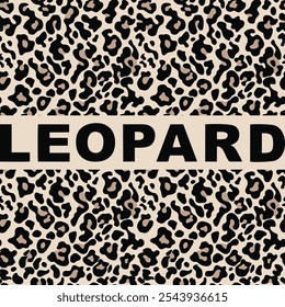 leopard print vector texture, wild cat animal print, spot design