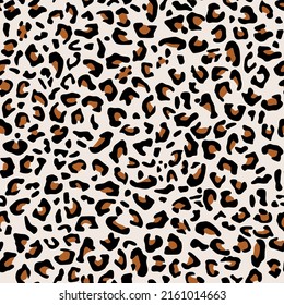 Leopard print. White background. Fabric for printing.