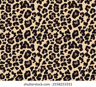 leopard print wool texture, fashionable print with cat spots, classic background on textile