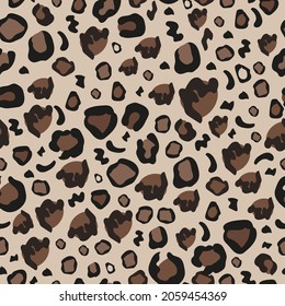 Leopard prints seamless fabric textile design