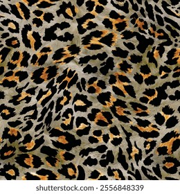 LEOPARD QUARTERING PATTERN SUITABLE FOR TEXTILE