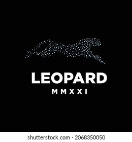 Leopard Run Fast Logo Icon Vector Template