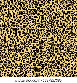 Leopard safari spots seamless background.