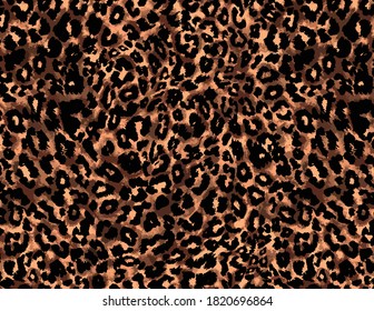 leopard safari textile animal brown fashion wild vector 