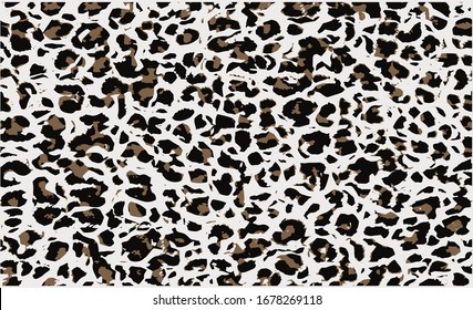  Leopard scarf , curtain  Pattern. Watercolor Hand Drawn vector  Cheetah Print. Wild Skin Exotic Texture. Geometric Fur background. Leopard and Jaguar Leather. Watercolour Hand Painted Skin Pattern.