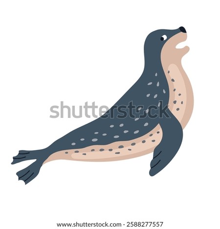 Leopard seal icon clipart avatar logotype isolated illustration