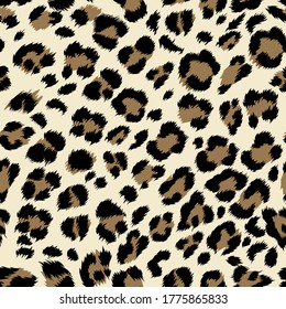 Leopard seamless animal print pattern