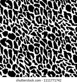 Leopard. The seamless animal skin pattern for your designs. Abstract hand drawn repeat background. Can be used for paper, branding, packaging, fabric, decor, posters, cards, etc.