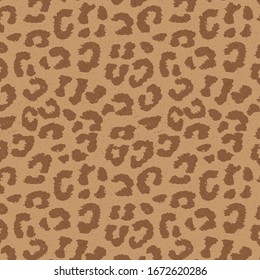 Leopard seamless animal skin repeat print pattern textile textured vector design