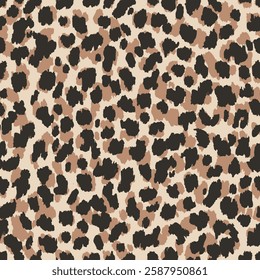 Leopard seamless background. Colorful leopard camouflage  print. Seamless abstract animal skin background. Fashion illustration. Vector graphic illustration