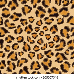 Leopard seamless background for your design. EPS 8 vector illustration.