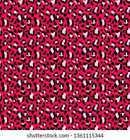 Leopard seamless pattern, abstract background. Vector illustration.