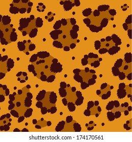 Leopard -  seamless pattern, animal background