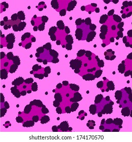 Leopard -  seamless pattern, animal background