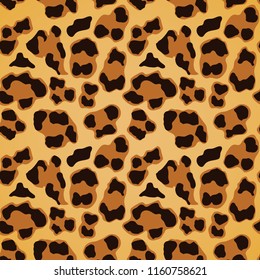 Leopard seamless pattern. Animal print. Vector background
