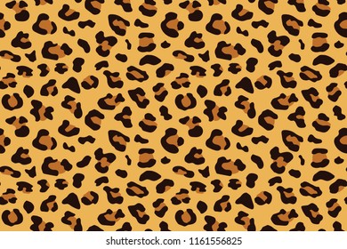 Leopard seamless pattern. Animal print. Vector background