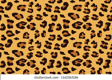 Leopard seamless pattern. Animal print. Vector background