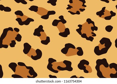 Leopard seamless pattern. Animal print. Vector background