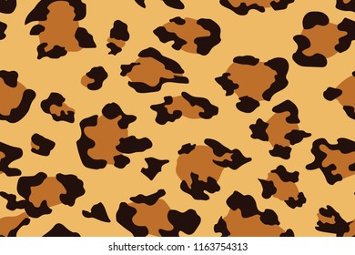 Leopard seamless pattern. Animal print. Vector background