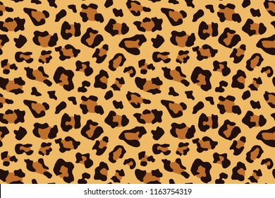 Leopard seamless pattern. Animal print. Vector background