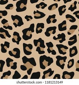 Leopard seamless pattern. Animal print. Vector background