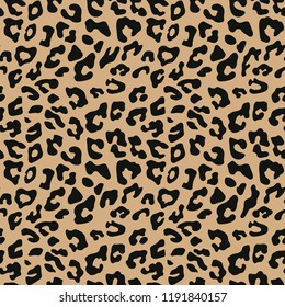 Leopard seamless pattern. Animal print. Vector background