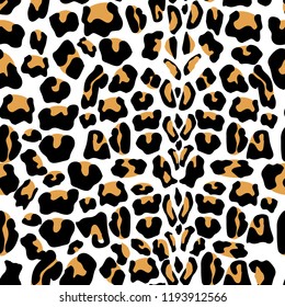 Leopard seamless pattern. Animal print. Vector background