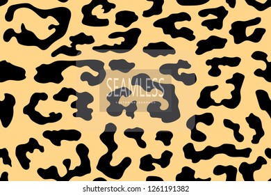 Leopard seamless pattern. Animal print. Vector background