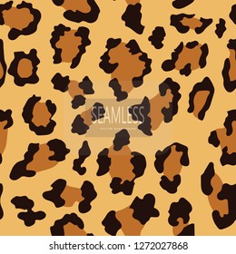 Leopard seamless pattern. Animal print. Vector background.animal skin, tiger stripes, abstract pattern, line background, fabric. Amazing hand drawn vector illustration. Poster banner