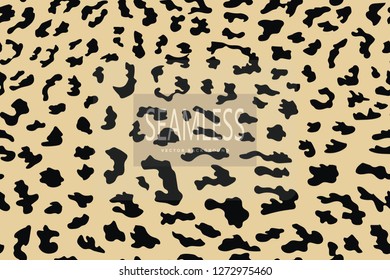 Leopard seamless pattern. Animal print. Vector background.animal skin, tiger stripes, abstract pattern, line background, fabric. Amazing hand drawn vector illustration. Poster banner