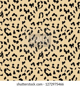 Leopard seamless pattern. Animal print. Vector background.animal skin, tiger stripes, abstract pattern, line background, fabric. Amazing hand drawn vector illustration. Poster banner