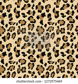 Leopard seamless pattern. Animal print. Vector background.animal skin, tiger stripes, abstract pattern, line background, fabric. Amazing hand drawn vector illustration. Poster banner