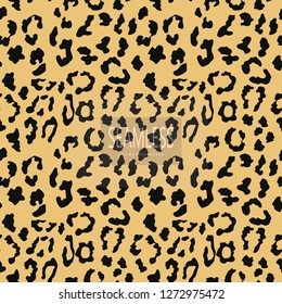 Leopard seamless pattern. Animal print. Vector background.animal skin, tiger stripes, abstract pattern, line background, fabric. Amazing hand drawn vector illustration. Poster banner