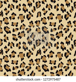 Leopard seamless pattern. Animal print. Vector background.animal skin, tiger stripes, abstract pattern, line background, fabric. Amazing hand drawn vector illustration. Poster banner