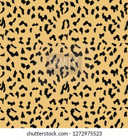 Leopard seamless pattern. Animal print. Vector background.animal skin, tiger stripes, abstract pattern, line background, fabric. Amazing hand drawn vector illustration. Poster banner